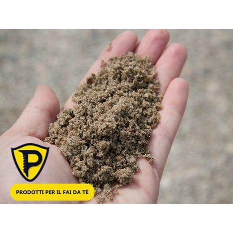 Sabbia di fiume naturale inerte pluviale per massetti o decorazioni - sacco 25 kg