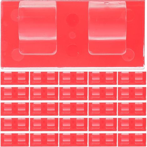 Clips pour ruban LED x25, acrylique autocollant, montage LED (1/5)