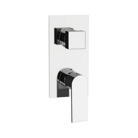 MISCELATORE MONOCOMANDO INCASSO DOCCIA C/DEVIATORE 4 VIE LINEA AVENUE Misura: Cromo