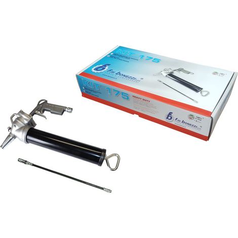 PISTOLA PNEUMATICA PER GRASSO IN CARTUCCIA KIT INGRASSATORE 400gr Ø60mm BONEZZI (1/2)