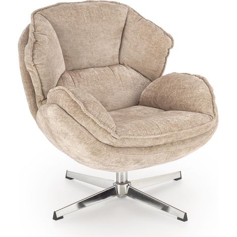 Sillón Houston 1958, Beige, 81x80x84cm, Tapiz, Patas: Metal, 0 (1/5)