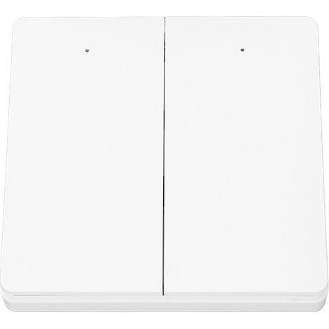 Eigenständiger drahtloser ZigBee-WLAN-Schalter mit 2 Tasten, App-Steuerung, wandmontierter Fernschalter für die Heimbeleuchtung, mit eigener Stromversorgung (1/5)