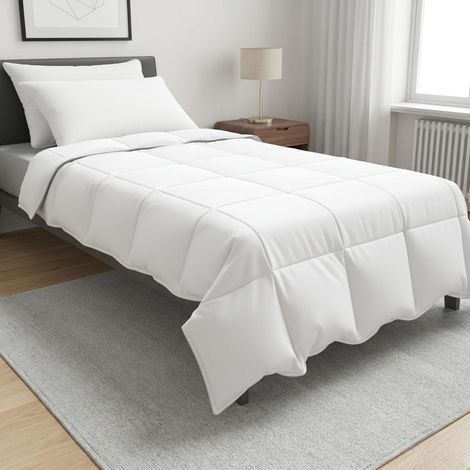 vidaXL Juego de edredón 140 x 220 cm No Algodón, Bambú, Poliéster (1/5)
