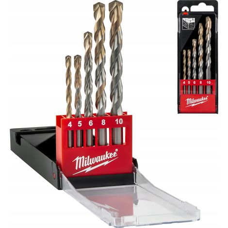 Broca milwaukee concrete drill 5 piezas carburo diamante (1/5)