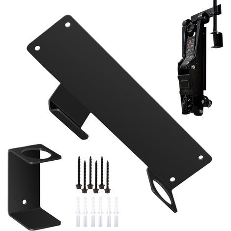 Support Mural pour cric hydraulique de Voiture, Support Mural, Multi usages, Application Rapide, 25,4 x 6 x 4,5 cm, pour Outils, mécanicien, abri de Jardin, Garage