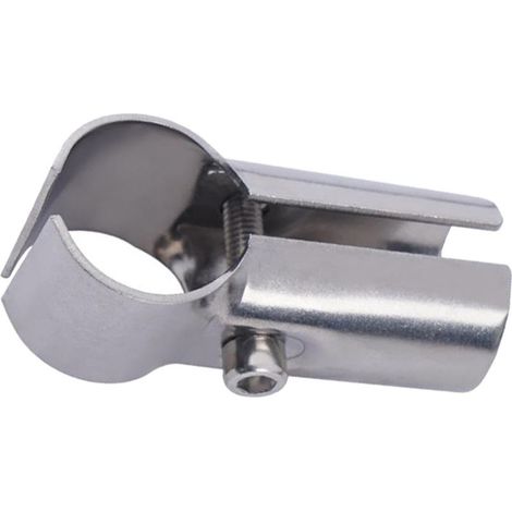 Connecteur de Tube En Acier Inoxydable, Raccord de Tuyau Joint de Serrage pour Tuyau Rond Diamètre de 25mm, Abris de Fleurs, Main Courante, Garde-Corps, 2 voies (1/5)