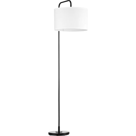 Lampadaire E27 40W avec Abat-Jour en Lin, 163,5 cm, Lampe sur Pied pour Salon et Chambre, ampoule non incluse (1/5)