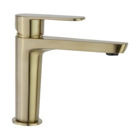 Mitigeur de lavabo ALEXIA or brossé – Cartouche céramique Ø35 mm – Débit 12 l/min à 3 bar – Système d'économie d'eau S2 – Ramon Soler (1/5)