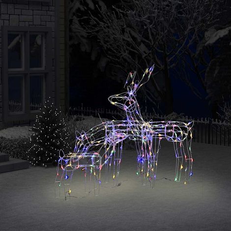 vidaXL Cordon lumineux de Noël 3 pcs Rennes 229 LED (1/5)