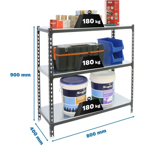 Simonrack SIMONCLICK MINI 3/400 Metallregal Antrazit Weiß