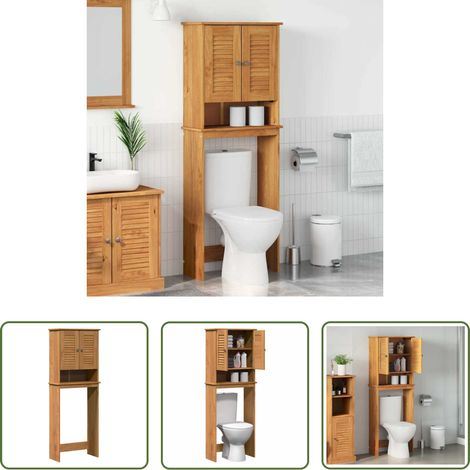 Rangement vertical - Armoire de toilette VIGO Marron et Marron Miel 60 x 27 x 161 cm (1/5)