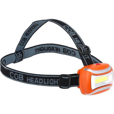 Lampe frontale étanche orange pour plein air, cyclisme, camping et pêche, lampe de poche phare portable (1/5)