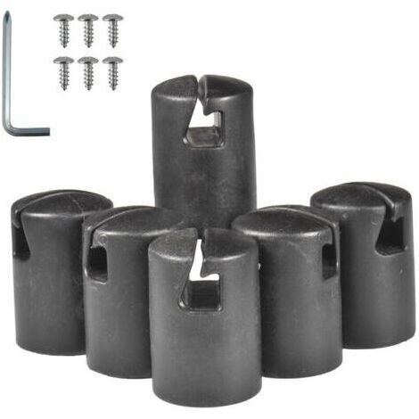 QORVA
-Bouchons de Tube de Trampoline – Embouts épais et durables pour poteaux de Trampoline , Protection de Remplacement pour système d'anneaux supérieurs en tôle d'acier Plate, Noir,