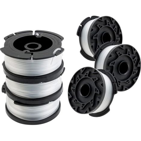 Strimmer line compatible with Black and Decker AF-100, replacement spool, 6 spare spools (1/5)