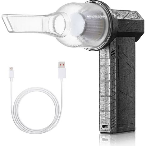Ortviai Turbo Sècheur Portable 130 000 tr/min, Ventilateur Puissant Réglable pour Voiture, Ordinateur et Objectifs (1/5)
