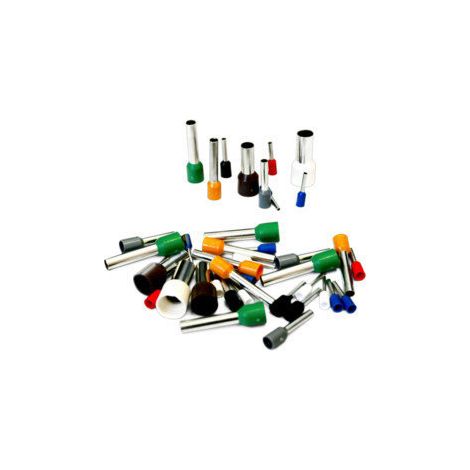 Packung mit 50 Stück Isolierte Crimpspitzen schwarz 16 mm Electro Dh 31.607/25/18 8430552126910