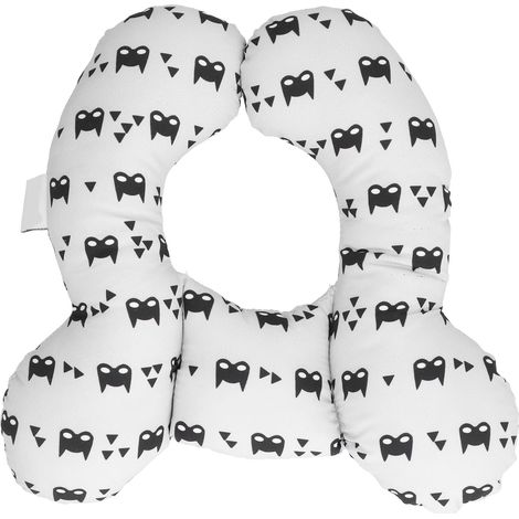 Oreiller de voyage ultra doux en forme de U pour bébé, soutien de la tête et du cou, pour sièges auto (2) (1/5)