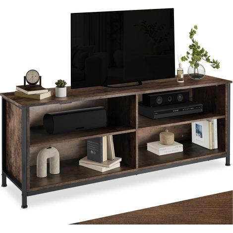 Buffet Style industriel Pieds réglables en hauteur Bois foncé (1/5)