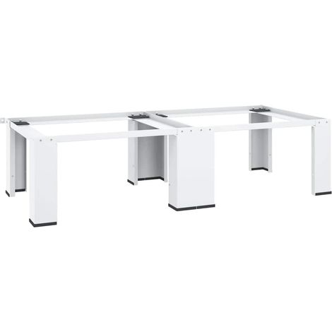 Socle double pour lave-linge et sèche-linge Blanc (1/5)