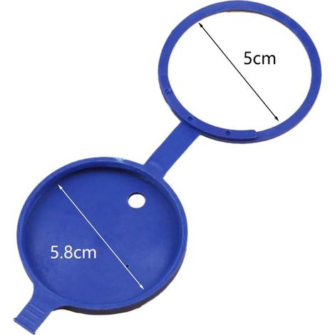 Cinco tapones para el depósito del líquido limpiaparabrisas, tapones de repuesto para el depósito, aptos para Peugeot 206, 207 y Citroën C4. (1/5)