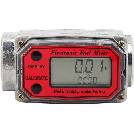 Débitmètre numérique miniature à turbine pour carburant diesel 10-200 L 1" NPT (1/4)