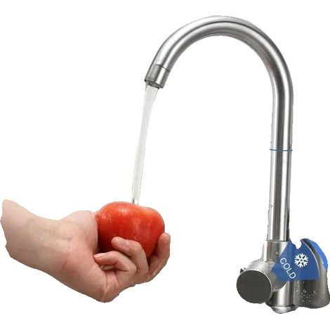 Fregadero de cocina, acero inoxidable 304, 55 cm x 50 cm x 95 cm, un solo seno, método de instalación, un orificio. (1/5)