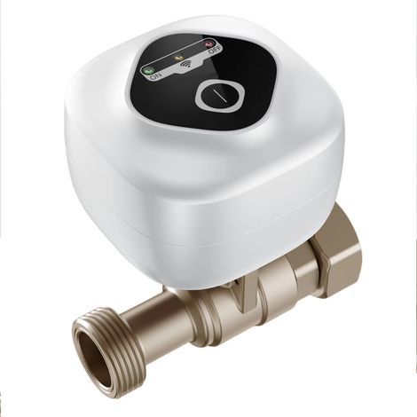 Intelligentes WLAN-Kugelventil, automatische Wasserabschaltung, mobile App, 3 Timer-Modi, Wasser-/Gasleckalarm, kompatibel mit Google Assistant (1/5)