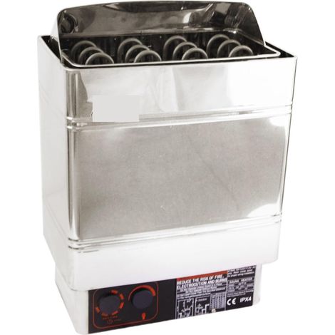 Poêle de sauna Poêle de sauna électrique, Poêle électrique de sauna de réchauffeur de sauna d'acier inoxydable, équipement commercial de pièce de sauna de ménage de 9KW Chauffe-sauna pour bain de vape (1/5)