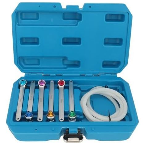 Clé de Purge d'embrayage Liquide Frein, 7 à 12 Mm, clé Frein Camion Points, Tuyau Décharge D'huile pour Voiture, Léger, SUV - (1/5)