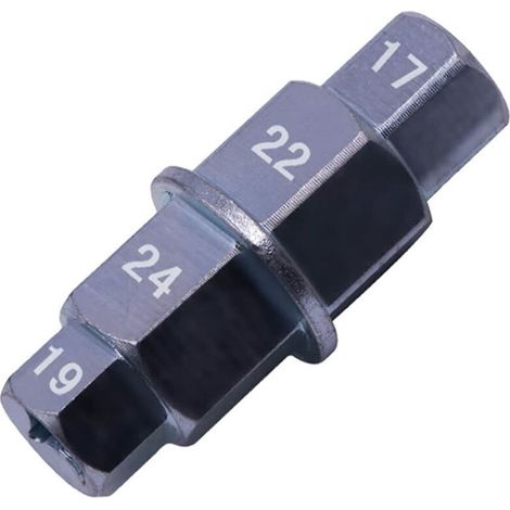 (Noir) Outils mécaniques essieu avant de moto, clé d'essieu, clé d'essieu de moto, douille spéciale moto, arbre hexagonal, essieu de moto, essieu avant (1/5)