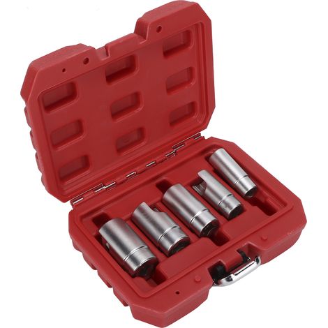 Kit d'accessoires pour raccord coudé de 3/8 pouce de diamètre, en aluminium chromé, pour la réparation automobile. (1/5)