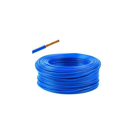 Fil souple H05VK - 1 mm2 - Bleu RAL 5010 - Couronne de 100 mètres - H05VK1bral5010 (1/2)