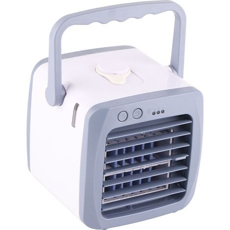 Mini-Luftkühler, tragbar, 5 W, 3-stufig verstellbarer Ventilator für Zuhause, Schlafzimmer, Büro - KZQ (1/4)