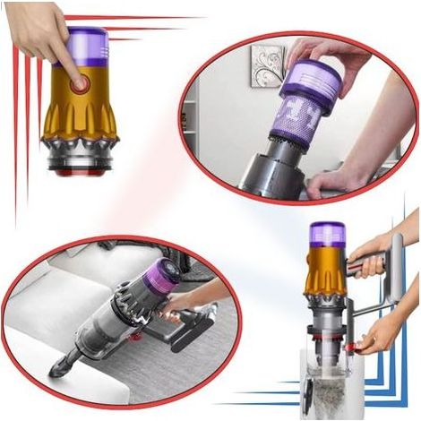 2x waschbarer HEPA-Filter für Dyson V12 Slim Absolute Detect Staubsauger (1/5)