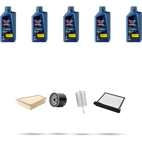 Kit tagliando 4 FILTRI e 5L OLIO compatibile con Renault Megane II 1.4 16v 72kw Dal 2002 (1/5)