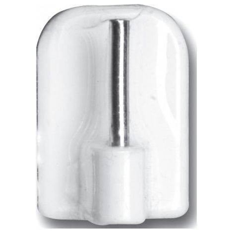 Support adesivo trasparente per bastone delle tende - Essenziale