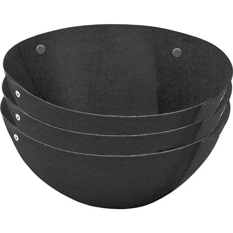 Liner Pour Panier Suspendu - Felt - 40 cm - Noir - Pour Paniers Suspendus Et Supports Métalliques - 3 Pièces (1/5)