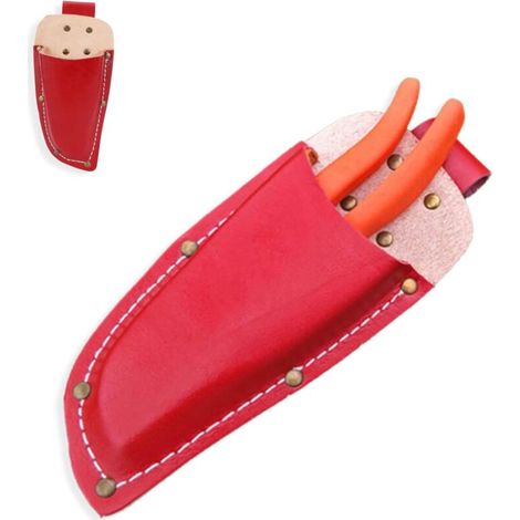 Gartenscheren-Etui, Lederholster, Werkzeugetui, Gartenscheren-Etui, Tasche für Zangen, Gartenscheren, Scheren, Messer