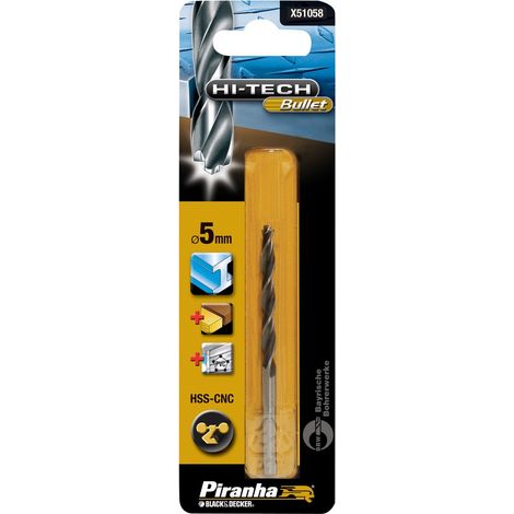 BLACK&DECKER - PUNTA PER TRAPANO BULLET5MM HSS-CNC (1/2)