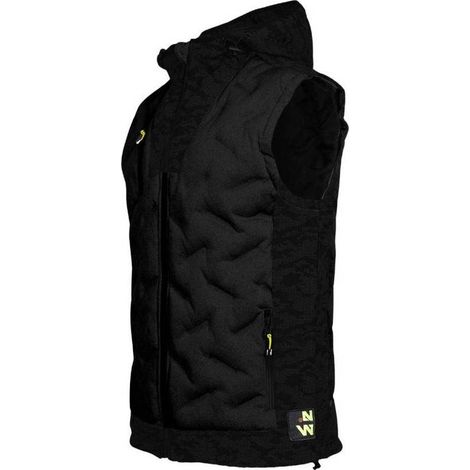 Doudoune de Travail Sans Manches Barres - Taille XXL - Noir - Résistant et Confortable - D-Work
