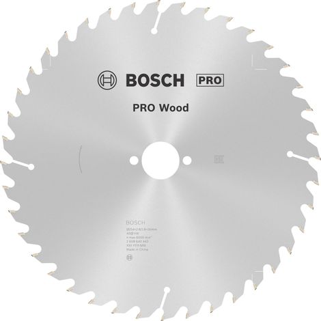 Bosch PRO Wood Kreissägeblatt, 254 x 2,8 x 30 mm, T40