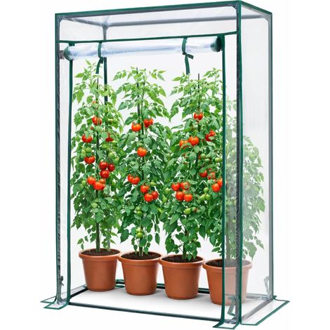 1 Serre De Jardin Porte Enroulable Film 140g/m² Structure Acier Balcon Terrasse (1/5)