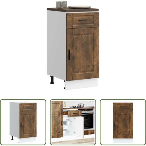 vidaXL Räuchereiche - Küchenunterschrank Porto Räuchereiche Holzwerkstoff (1/5)