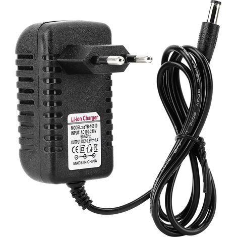 – 16,8 V 1 A Universal-Ladegerät – Li-Ionen-Netzteil mit Überspannungsschutz – EU-Stecker für kompatible Geräte (1/5)