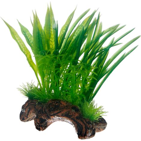 Hobby Flora Root 1 - S, 17 cm - Kunststoffpflanze für Aquarien