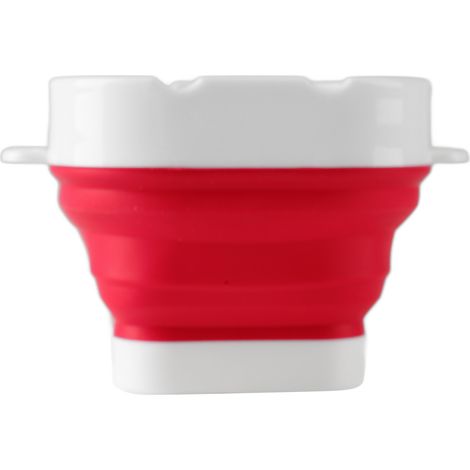 Seau pliable pour le nettoyage des pinceaux, seau professionnel à fond en silicone épais, adapté aux débutants, avec planche à récurer, rouge. (1/5)