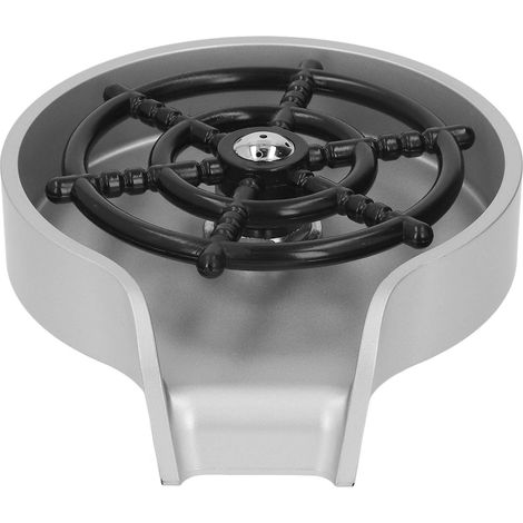 Automatischer Hochdruck-Gläserreiniger für Spülbecken, Tassen und Flaschen mit ABS-Sockel, silberfarben (1/5)