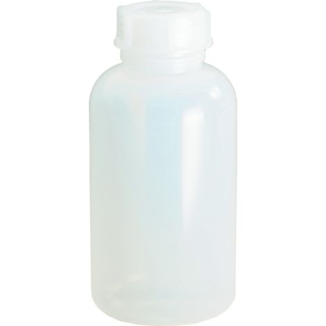 Bottiglia con collo lungo altezza totale 247 mm diametro totale 120 mm PE (LDPE) naturale capacità 2000 ml