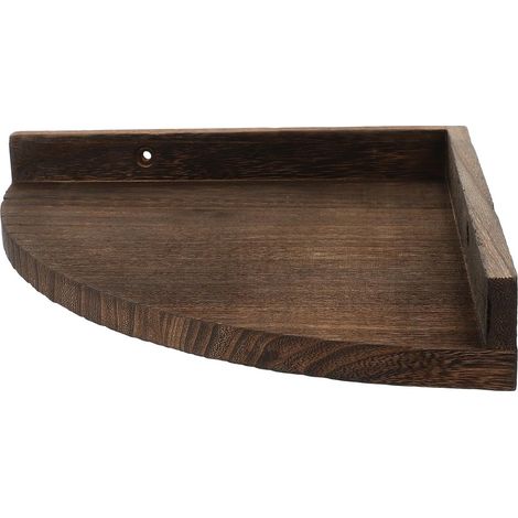 Mensola angolare a parete in stile rustico, triangolare media, 28 cm, sospesa (1/5)
