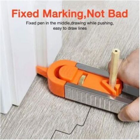 Jauge De Profil - Copieur De Contour En Plastique Abs Pour Carrelage Et Plaques De Plâtre - 1 Pièce (1/5)